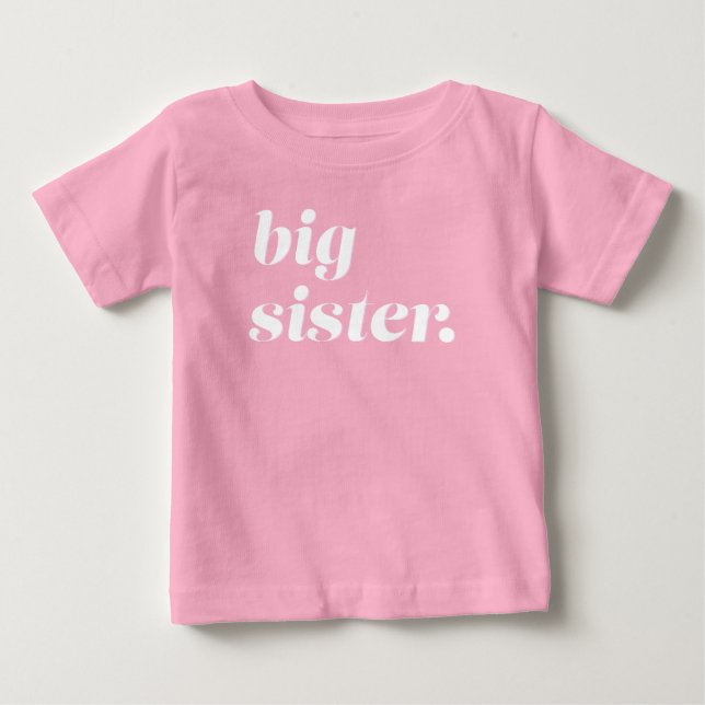 Camiseta De Bebé Revelación De Invitación De Embarazo Para Hermana  (Anverso)