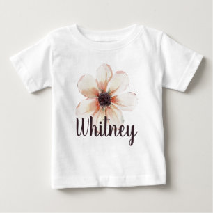 Camiseta De Bebé Revelación del nombre de bebé niñas Whitney Flor d