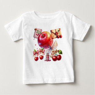 Camiseta De Bebé Reventón de Cereza