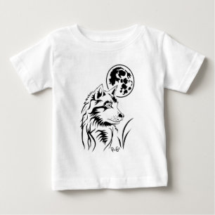 Camiseta De Bebé rêveuse petit loup
