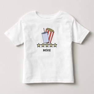 Camiseta De Bebé Revisión de película de palomitas de maíz personal