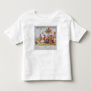 Camiseta De Bebé Revolucionarios franceses que bailan el carmagnole
