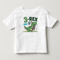 Rex Adorable Dinosaur 3er cumpleaños Toddler Tee