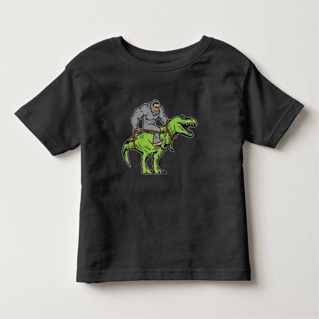 Camiseta De Bebé Rex del dinosaurio T del montar a caballo de (Anverso)