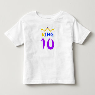 Camiseta De Bebé Rey 10