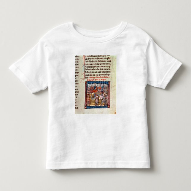 Camiseta De Bebé Rey Arturo y Guinevere que miran a (Anverso)