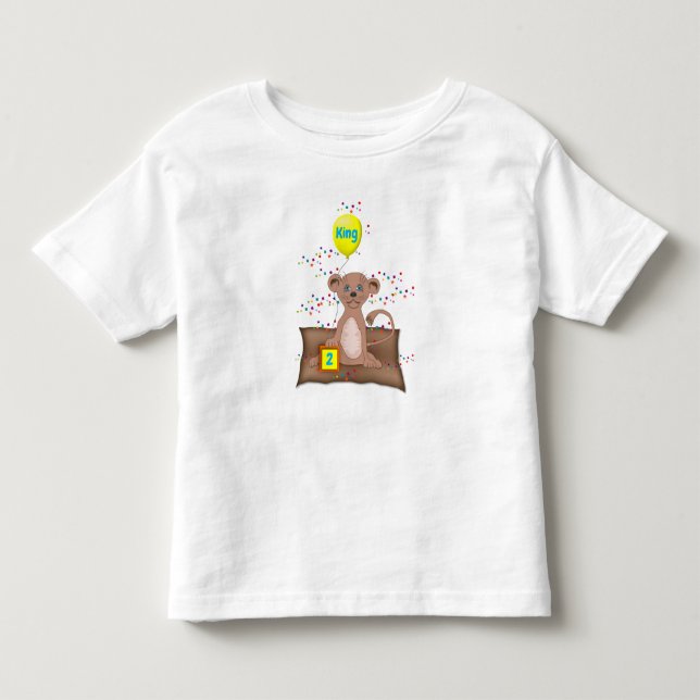 Camiseta De Bebé Rey cachorro  (Anverso)