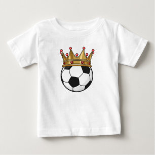 Camiseta De Bebé Rey Corona del Fútbol