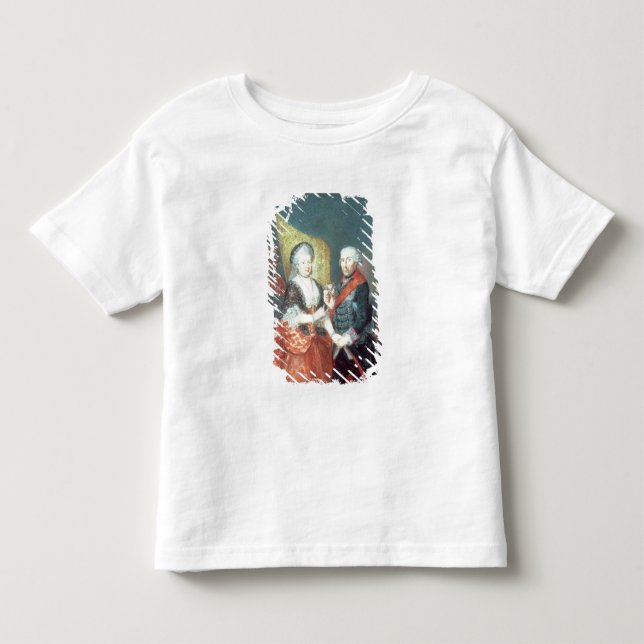 Camiseta De Bebé Rey Frederick II y su esposa (Anverso)