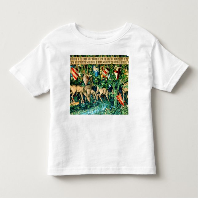 Camiseta De Bebé Rey Medieval Arthur William Morris (Anverso)