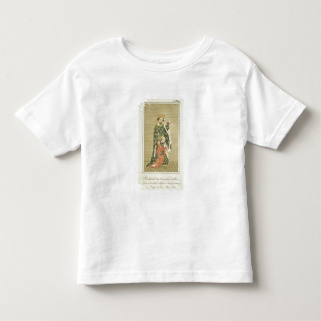 Camiseta De Bebé Rey Richard II (1367-1400) con su padre Edward (Anverso)