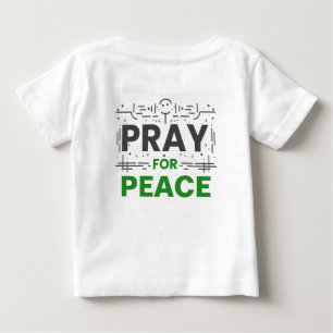 Camiseta De Bebé Rezar por la paz