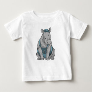 Camiseta De Bebé Rhino como artesano con llave