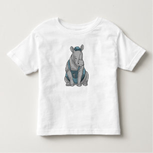 Camiseta De Bebé Rhino como artesano con llave