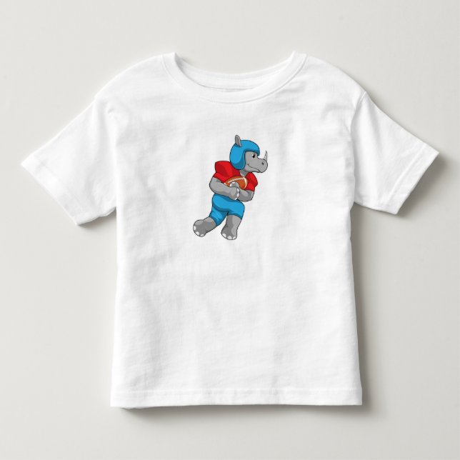 Camiseta De Bebé Rhino en deportes de fútbol (Anverso)