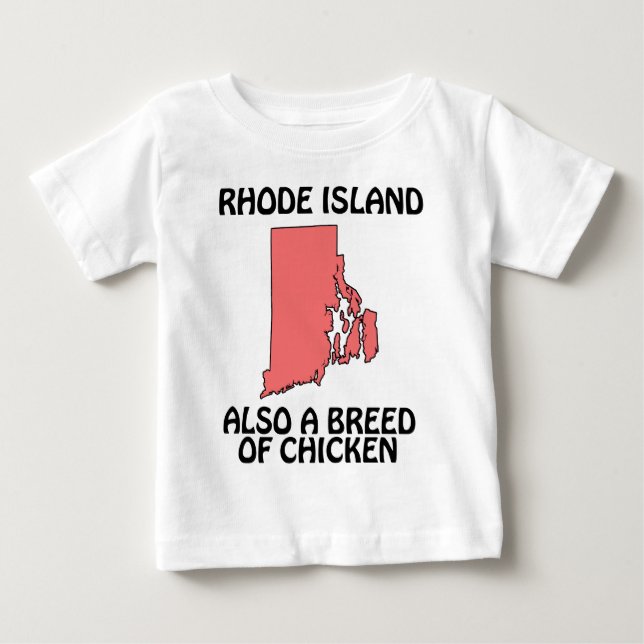 Camiseta De Bebé Rhode Island - También una raza de pollo (Anverso)