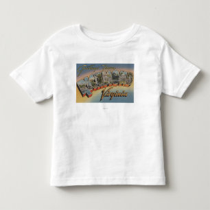 Camiseta De Bebé Richmond, Virginia - escenas grandes 2 de la letra