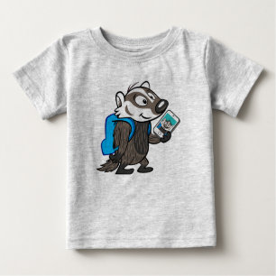 Camiseta De Bebé Ricky Raccoon Selfie de Boomer Badger