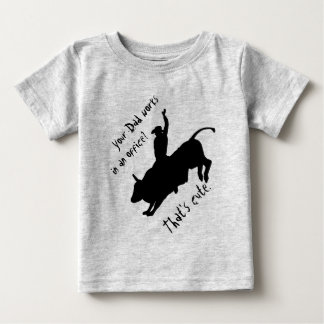 Camiseta De Bebé Ride Rank Bull Montando Rodeo Cowboy