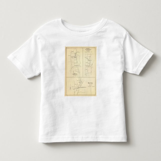 Camiseta De Bebé Ridgefield, Newton, Darien (Anverso)