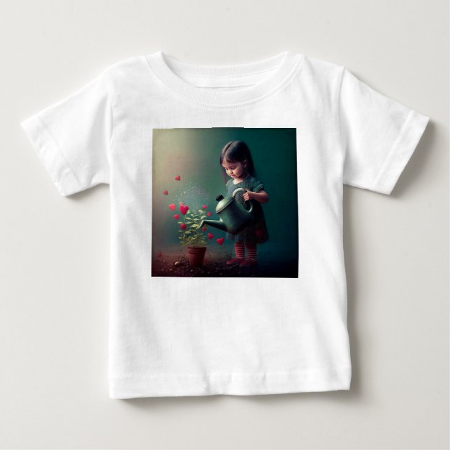 Camiseta De Bebé Riega tu amor (Anverso)