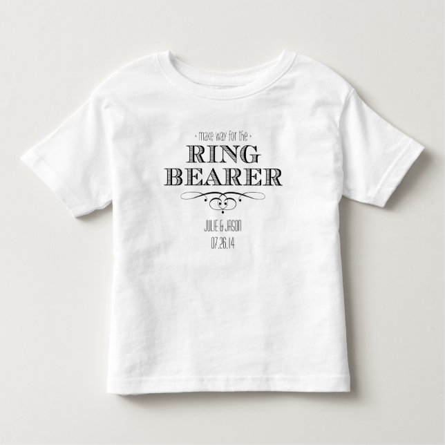 Camiseta De Bebé Ring Bearer Tee (Anverso)
