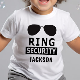 Camiseta De Bebé Ring Security Ring Bearer Boy
