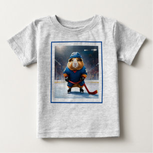 Camiseta De Bebé "Rink Rookie: El cerdo guineano de hockey sobre hi