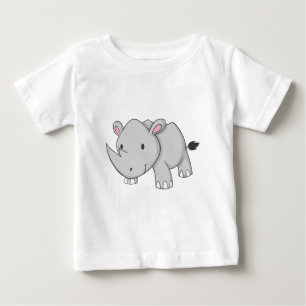 Camiseta De Bebé Rinoceronte del bebé