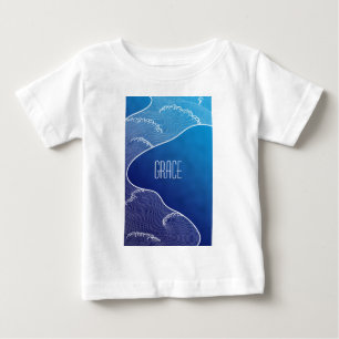 Camiseta De Bebé río azul
