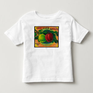 Camiseta De Bebé Río de LabelHood del cajón de Hood River Apple,