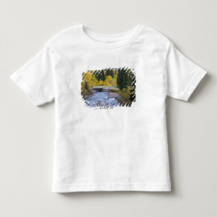 Camiseta De Bebé Río Provo y árboles de álamo temblón