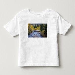 Camiseta De Bebé Río Provo y árboles de álamo temblón