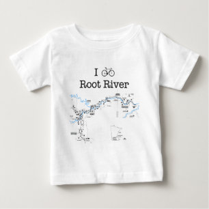 Camiseta De Bebé Río raíz de la bicicleta