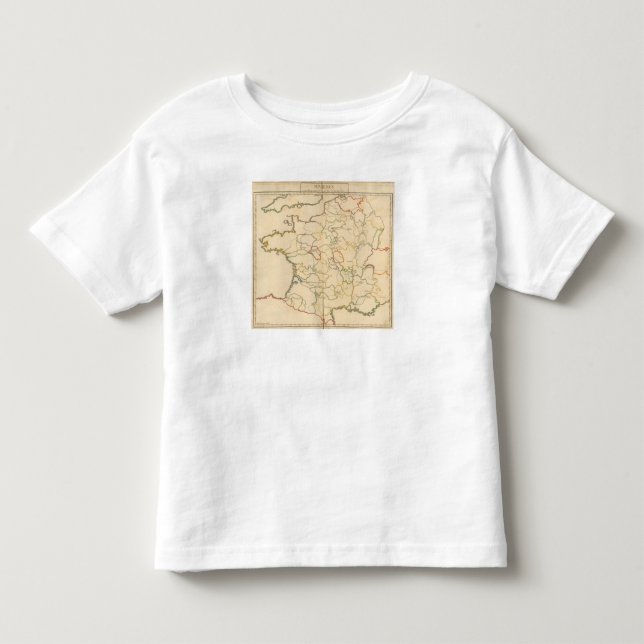Camiseta De Bebé Ríos de Francia (Anverso)