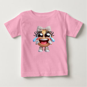 Camiseta De Bebé Risa Infecciosa, Emoji, por Natasha Nosotros