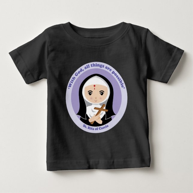 Camiseta De Bebé Rita de Cascia (Anverso)
