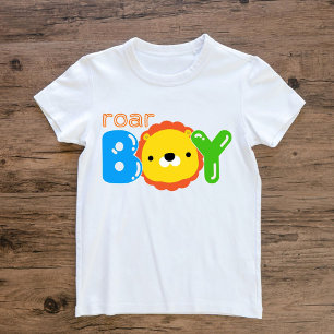 Camiseta De Bebé Roar Niño León Bonito Safari Selva Animal Niños 
