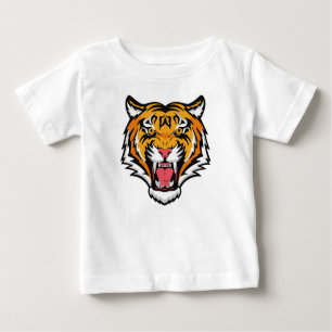 Camiseta De Bebé Roaring Tiger Head
