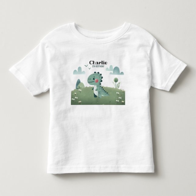 Camiseta De Bebé Roarsome Dino Birthday  (Anverso)