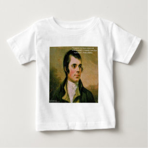 Camiseta De Bebé Robert Burns y la famosa cita de la sospecha