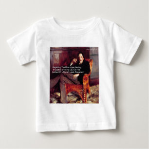 Camiseta De Bebé Robert Louis Stevenson & Cita CBD es Aceite Dorado