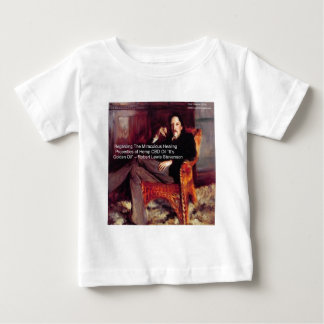 Camiseta De Bebé Robert Louis Stevenson & Cita CBD es Aceite Dorado