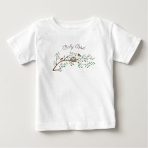Camiseta De Bebé Robin Birds Nest Eggs Spring Baby Shower
