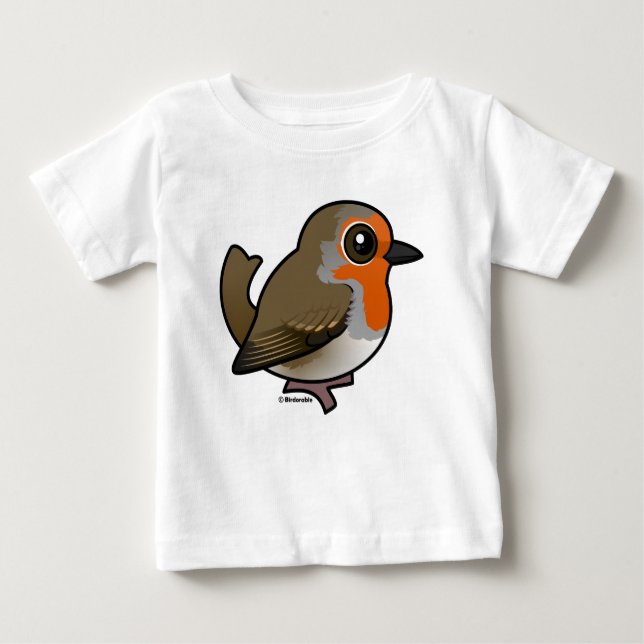 Camiseta De Bebé Robin europeo (Anverso)