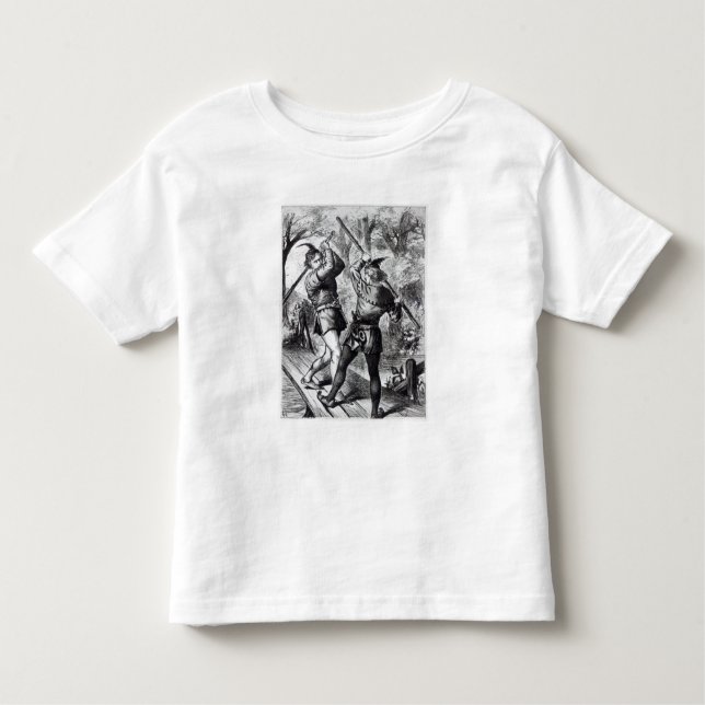 Camiseta De Bebé Robin Hood y pequeño Juan (Anverso)