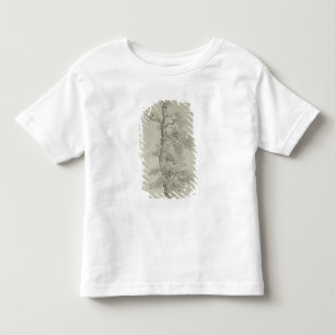 Camiseta De Bebé Roble antiguo con la jerarquía de una cigüeña