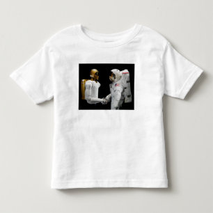Camiseta De Bebé Robonaut 2, un diestro, hel 4 del astronauta del