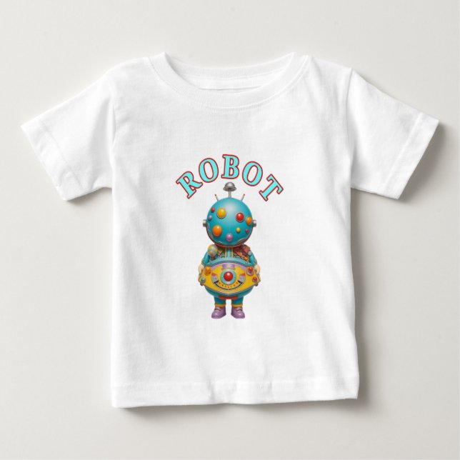 CAMISETA DE BEBÉ ROBOT (Anverso)