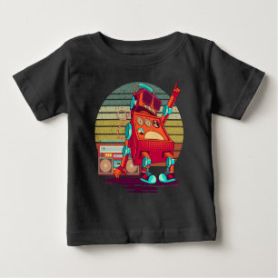 Camiseta De Bebé Robot bailarín